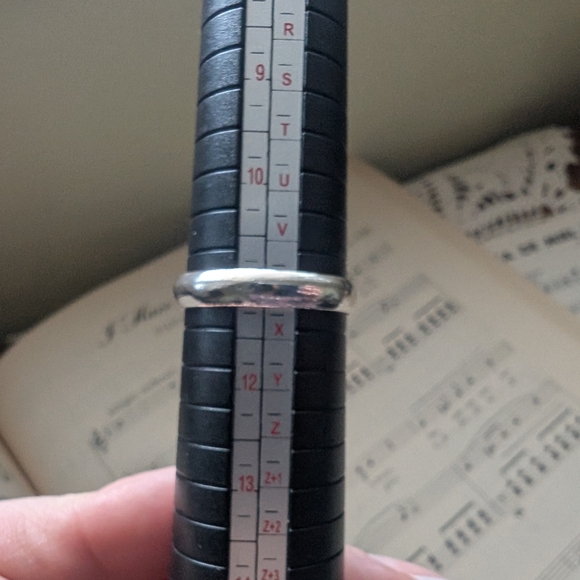 Pink Stone Silvertone Ring Adjustable - Picture 5 of 7